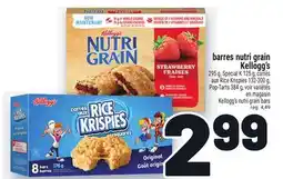 Metro BARRES NUTRI GRAIN KELLOGG'S | KELLOGG'S NUTRI GRAIN BARS offer