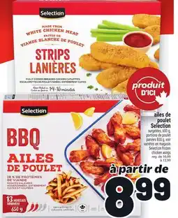 Metro AILES DE POULET SELECTION | SELECTION FROZEN CHICKEN WINGS offer