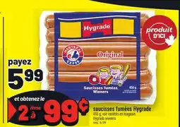 Metro SAUCISSES FUMÉES HYGRADE | HYGRADE WIENERS offer
