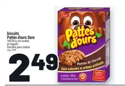 Metro BISCUITS PATTES D'OURS DARE | DARE BEAR PAWS COOKIES offer