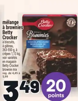 Metro MÉLANGE À BROWNIES BETTY CROCKER | BETTY CROCKER BROWNIE MIX offer