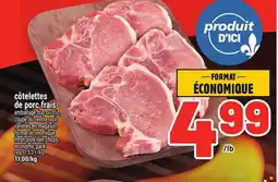 Metro CÔTELETTES DE PORC FRAIS | FRESH PORK LOIN CHOPS, ECONOMIC PACK offer