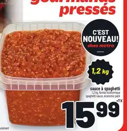 Metro SAUCE À SPAGHETTI | SPAGHETTI SAUCE offer