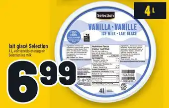 Metro LAIT GLACÉ SELECTION | SELECTION ICE MILK offer