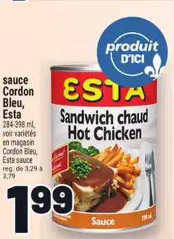 Metro SAUCE CORDON BLEU, ESTA | ESTA SAUCE offer