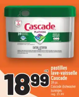 Metro PASTILLES LAVE-VAISSELLE CASCADE | CASCADE DISHWASHER LOZENGES offer