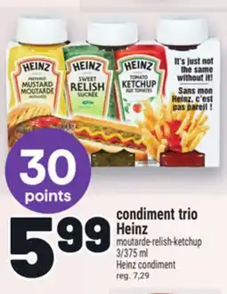 Metro CONDIMENT TRIO HEINZ | HEINZ CONDIMENT offer