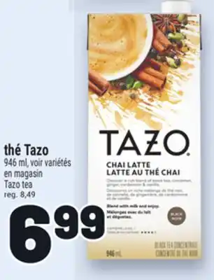 Metro THÉ TAZO | TAZO TEA offer