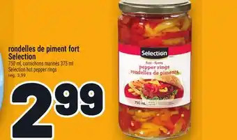 Metro RONDELLES DE PIMENT FORT SELECTION | SELECTION HOT PEPPER RINGS offer