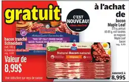 Metro À L'ACHAT DE BACON MAPLE LEAF | MAPLE LEAF BACON offer