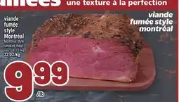 Metro VIANDE FUMÉE STYLE MONTRÉAL | MONTREAL STYLE SMOKED MEAT offer