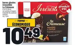 Metro BARRES GLACÉES IRRÉSISTIBLE LA CRÉMEUSE | IRRÉSISTIBLE THE CREAMIEST ICED BARS offer
