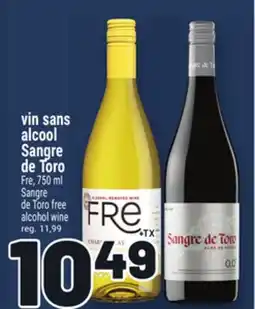 Metro VIN SANS ALCOOL SANGRE DE TORO | SANGRE DE TORO FREE ALCOHOL WINE offer