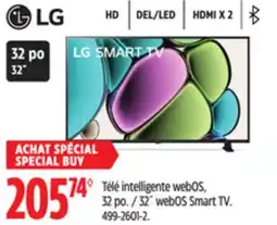 Canadian Tire LG 32˝ webOS Smart TV offer