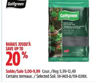 Canadian Tire Golfgreen offer