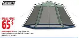 Canadian Tire Coleman Instant Screen House offer
