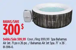 Canadian Tire SaluSpa Bahamas Air Jet Spa offer