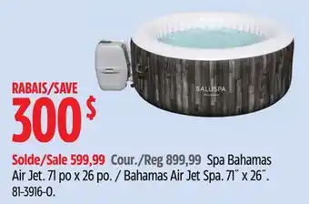 Canadian Tire SaluSpa Bahamas Air Jet Spa offer
