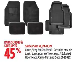 Canadian Tire WeatherTech Selected Floor Mats, Cargo Mat and Sets offer