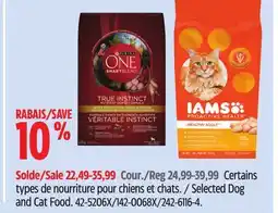 Canadian Tire Purina Selected Dog and Cat Food offer
