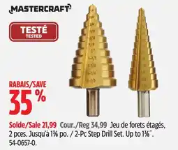 Canadian Tire MASTERCRAFT 2-Pc Step Drill Set. Up to 13⁄8˝ offer