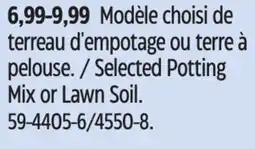 Canadian Tire Selected Potting Mix or Lawn Soil offer