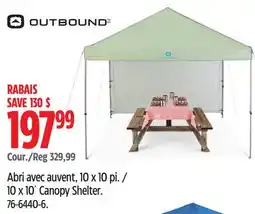 Canadian Tire Outbound 10 x 10´ Canopy Shelter offer