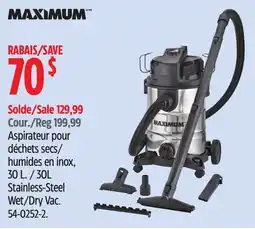 Canadian Tire Maximum Stainless-Steel Wet/Dry Vac offer