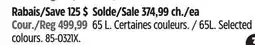 Canadian Tire Woods 65L. Selected Colours offer