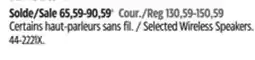 Canadian Tire Selected Wireless Speakers offer