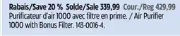 Canadian Tire Cuisinart Air Purifier 1000 with Bonus Filter offer