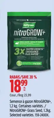Canadian Tire NitroGROW+ Grass Seed, 1.2kg offer