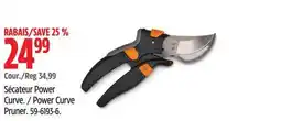 Canadian Tire Fiskars Power Curve Pruner offer