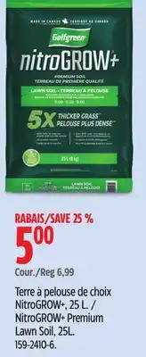 Canadian Tire NitroGROW+ Premium Lawn Soil offer