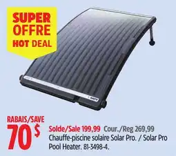 Canadian Tire Solar Pro Pool Heater offer