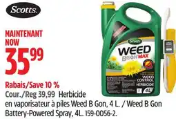 Canadian Tire Scotts Weed B Gon Battery-Powered Spray offer