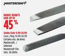 Canadian Tire Selected Mastercraft File Sets offer