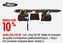 Canadian Tire Kuny's Pro Contractor Carpenter Apron offer