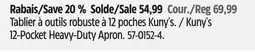 Canadian Tire Kuny's 12-Pocket Heavy-Duty Apron offer