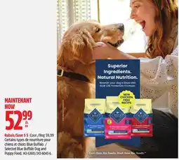 Canadian Tire BLUE BASIC Selected Blue Buffalo Dog and Puppy Food offer