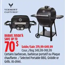 Canadian Tire Selected Portable BBQ, Griddle or Grills offer