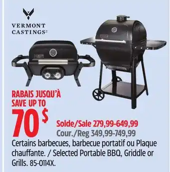 Canadian Tire Selected Portable BBQ, Griddle or Grills offer