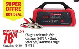 Canadian Tire Motomaster 2A Battery Charger offer