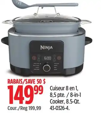 Canadian Tire Ninja 8-in-1 Cooker offer