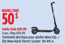 Canadian Tire iZip Wave Adult Electric Scooter offer