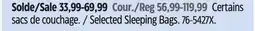 Canadian Tire Selected Sleeping Bags offer