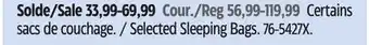 Canadian Tire Selected Sleeping Bags offer