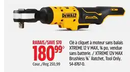 Canadian Tire DEWALT XTREME 12V MAX Brushless 3⁄8˝ Ratchet offer