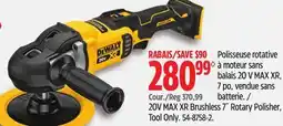Canadian Tire DEWALT 20V MAX XR Brushless 7˝ Rotary Polisher, Tool Only offer