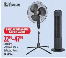 Canadian Tire For Living Selected Fans offer